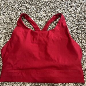 Red Fabletics Sports Bra